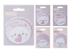 Блок для нотаток Cute Seal, з клейким шаром, діаметр 70 мм, 30 аркушів, 2 шт. в упаковці