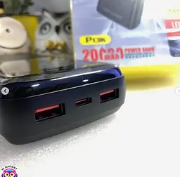 Повербанк Power Bank AWEI P13K портативна батарея зі швидкою зарядкою 22.5W 20000 mAh Чорний - мініатюра 8