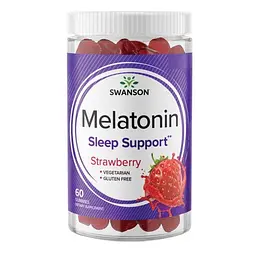Мелатонін Melatonin Sleep Support Strawberry - 60 желейних цукерок