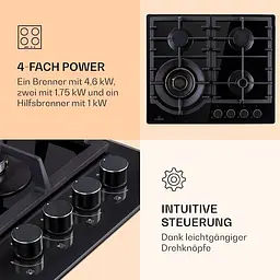 Газова варильна поверхня Klarstein Ignito Max 4 (10036453) - мініатюра 5