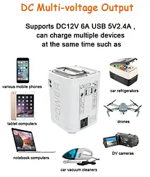 Портативна електростанція Jump starter P01 Power station зовнішній акумулятор - мініатюра 2