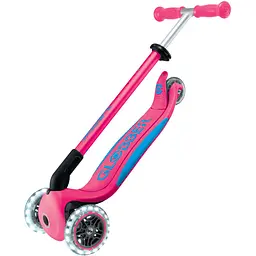 Самокат Globber Elite Lights 3+ колеса з підсвіткою 50 кг фуксія (439-610-3) - мініатюра 7