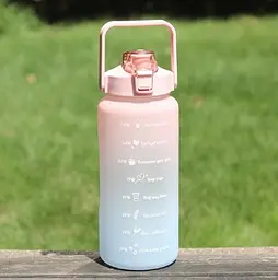 Спортивна пляшка для води BOTTLE gym pink/navy 2 л - мініатюра 2