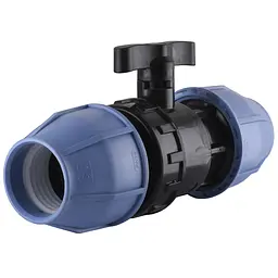 Кран кульовий ПНД Vsplast 63 6001 000007928 - мініатюра 2