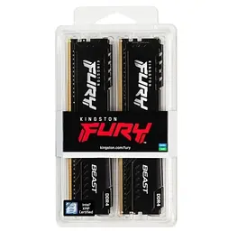 Пам'ять 8Gb x 2 (16Gb Kit) DDR4, 3200 MHz, Fury Beast, Black, 16-18-18, 1.35V, з радіатором Kingston teh0020277 - мініатюра 5