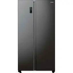 Холодильник Gorenje,SBS 179х67х92см 2 двері 353 (191) л А++ NF+ диспенсер генератор льоду чорний (NRR9185EABXLWD)