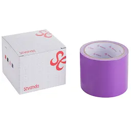 Скотч для бондажу LOCKINK SEVANDA Electrostatic Tape, фіолетова, 16 м - мініатюра 1
