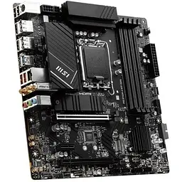 Материнська плата MSI PRO LGA1700, B760M-A WIFI DDR4, B760, 4xDDR4, Int.Video(CPU), 4xSATA3, 2xM.2, 2xPCI-E 16x 4.0, 1xPCI-E 1x 3.0, ALC897, RTL8125BG, WiFi6, Bluetooth 5.3, 9xUSB3.2/6xUSB2.0, 2xHDMI/2xDP, MicroATX - мініатюра 3
