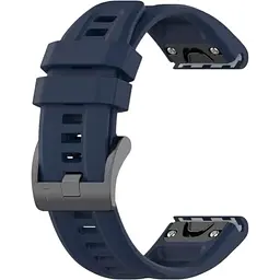 Ремінець DK CDK для Garmin Instinct 3 45mm 22mm Silicone Sport Band Classic (015189) (dark blue)