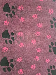 Килимок для собак Vetbed Small Paws малиновий 160х200 см - мініатюра 3