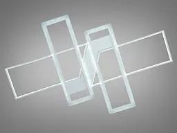Стельова LED-люстра з пультом 100 ВТ Diasha 5601/B WH - мініатюра 3