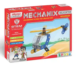 Конструктор Zephyr Mechanic Helicopter металевий розвивальний 2 моделі  - мініатюра 3