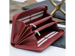 Жіночий гаманець натуральна шкіра Cortina 5059 rosso Червоний 19x10x2,5 см TONY PEROTTI acs0032569 - мініатюра 2