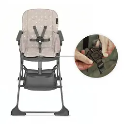 Стільчик для годування Kinderkraft Foldee Birdy Beige (KHFOLD00BEG000N) - мініатюра 2