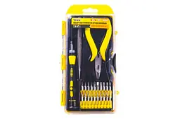 Набір прецизійних викруток з бітами плоскогубці та пінцет Mastertool (у наборі 23 предмети) 40-0166 - мініатюра 2