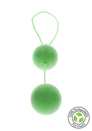 Вагінальні кульки Fuck Green Sphere Balls, 3.2 см, зелений - мініатюра 5