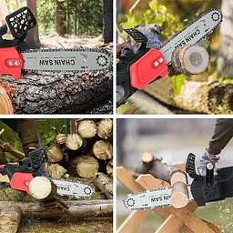 Акумуляторна ланцюгова пилка Electric SAW 16 дюймів у валізі + 2 акумулятори RED - мініатюра 4