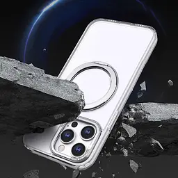 Чохол TPU+PC Empire with MagSafe and Ring для Apple iPhone 15 Pro (6.1) Clear - мініатюра 3
