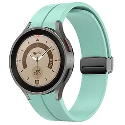 Браслет Cls-black для Samsung Galaxy Watch 5 - бірюзовий ширина кріплення 20мм силікон Watchbands (W33-3WB12227561) - мініатюра 2