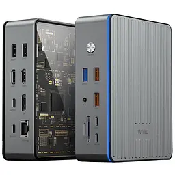 Перехідник HUB WIWU Matrix docking station 16in1 W1601 Gray