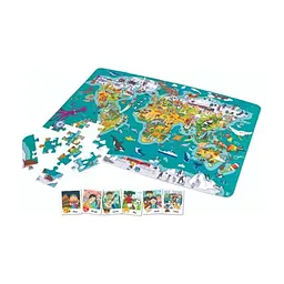 Пазл Hape гра Карта світу 105 елементів (E1626) - мініатюра 3