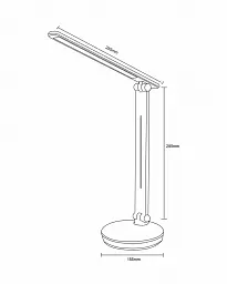 Настільна лампа Zuma Line SM-606 LED 1x5W 3000K-6000K+RGB 250Lm IP20 чорна - мініатюра 2