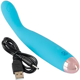  Мінівібратор Cuties Mini Vibrator Blue - мініатюра 3