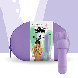 Вібратор для клітора FeelzToys Mister Bunny 13.5 см фіолетовий - мініатюра 3