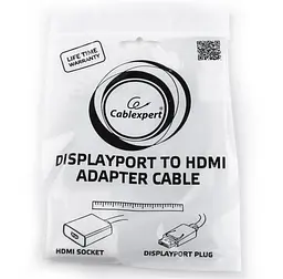 Адаптер Cablexpert DisplayPort вилка - HDMI розетка - мініатюра 2