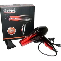 Фен для укладання та сушіння волосся з холодним обдуванням GEMEI GM-1719 1800W