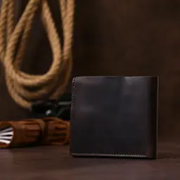 Чоловіче шкіряне портмоне SHVIGEL 11х9х1 см acs0022445 - мініатюра 7