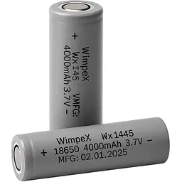 Акумулятор Wimpex 18650 WX-1445 4000 Mah Li-Ion 3.7 V 500 циклів сірий - мініатюра 5
