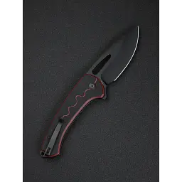 Ніж Sencut Squiggy, Burgundy/Black G10, Darkwash (S24082A-3) - мініатюра 9