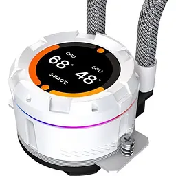 Система водяного охолодження ID-COOLING Space LCD SL360 XE White [148461] - мініатюра 6