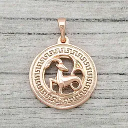 Кулон XUPING 26х20 Знак зодіаку Козеріг 80751 позолота РО