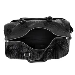 Дорожня шкіряна сумка TIDING BAG A25F-8957-9A чорна - мініатюра 2