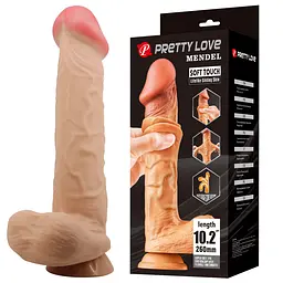 Фалоімітатор - Pretty Love Sliding Skin Mendel 10.2" Flesh