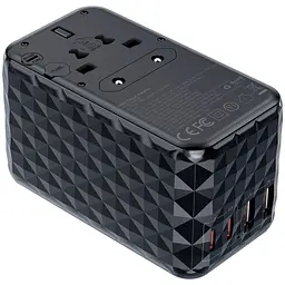 Зарядний пристрій Choetech 4xUSB 100W PD (2хUSB-C+2хUSB-A) сharger diamond model чорний (PD6028-BK) - мініатюра 5