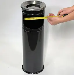 Підлогова урна з попільничкою Maxiflow чорна 19х60 см (4418.1960S.102.00) - мініатюра 6
