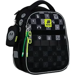 Рюкзак каркасний Kite для хлопчика K25-555S-5 Чорно-сірий