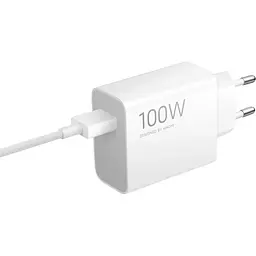 Мережевий зарядний пристрій Xiaomi Charging Combo 100 Вт + кабель USB-A — USB-C білий (BHR095VEU) [175417] - мініатюра 3
