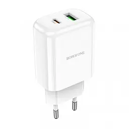 Зарядний пристрій блок швидкого заряджання Borofone BN4 Potential PD 20 W 2 USB QC 3.0 - мініатюра 2
