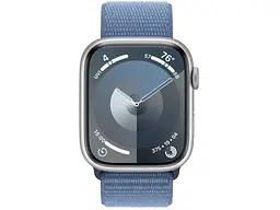 Смарт-годинник Apple Watch Series 9 GPS 41mm Silver Aluminum Case with Winter Blue Sport Loop (MR923) - мініатюра 2