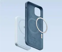 Магнітний павербанк Anker 622 MagGo 5000 mAh 12 W з бездротовою зарядкою та підставкою блакитний - мініатюра 3