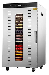 Дегідратор сушарка комерційний Food Dehydrator SS - 24H для овочів фруктів м'яса грибів 24 лотків 2000Вт - мініатюра 2