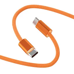 Дата кабель WIWU C101 Essen Type-C to Type-C 240W 1.5 м Orange - мініатюра 3
