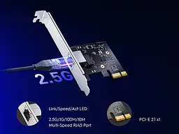 Мережева плата Cudy PE25, 2.5G PCI Express Adapter - мініатюра 8