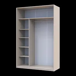 Шафа купе Doros Сіті Лайт Кашемір 2 ДСП 150х60х225 (80736347) - мініатюра 4
