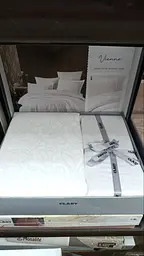 Постільна білизна Vienna White Жаккард Clasy pbe0051028 - мініатюра 4