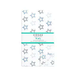 Дитяча постільна білизна в ліжечко CLEAR STARS, блакитний (StarsClearGreyBlue_White_140) - мініатюра 5